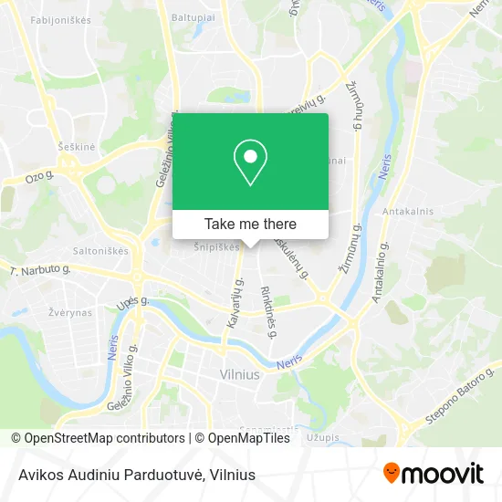 Карта Avikos Audiniu Parduotuvė