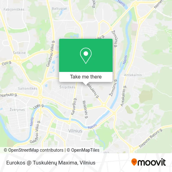 Карта Eurokos @ Tuskulėnų Maxima