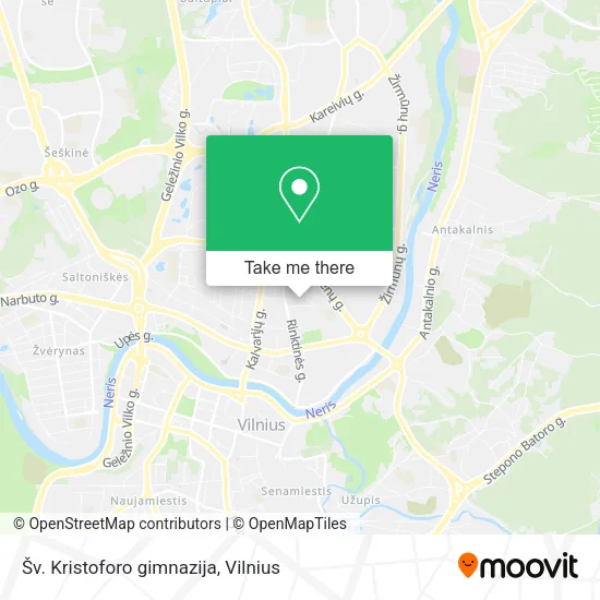 Карта Šv. Kristoforo gimnazija