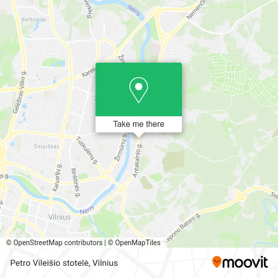 Карта Petro Vileišio stotelė