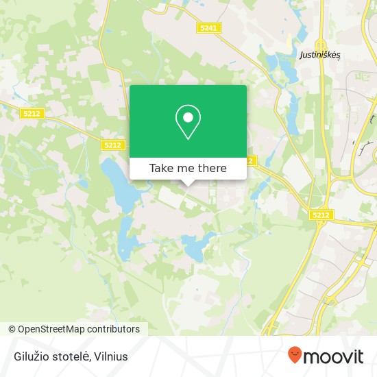 Gilužio stotelė map