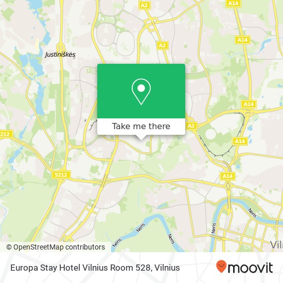 Europa Stay Hotel Vilnius Room 528 map