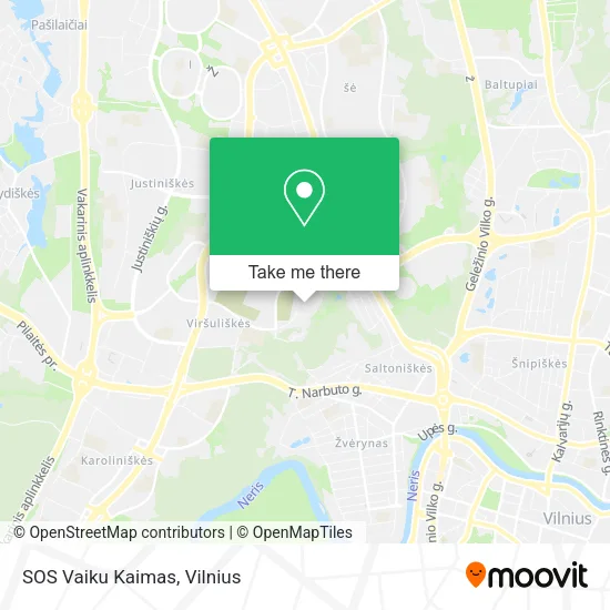 Карта SOS Vaiku Kaimas