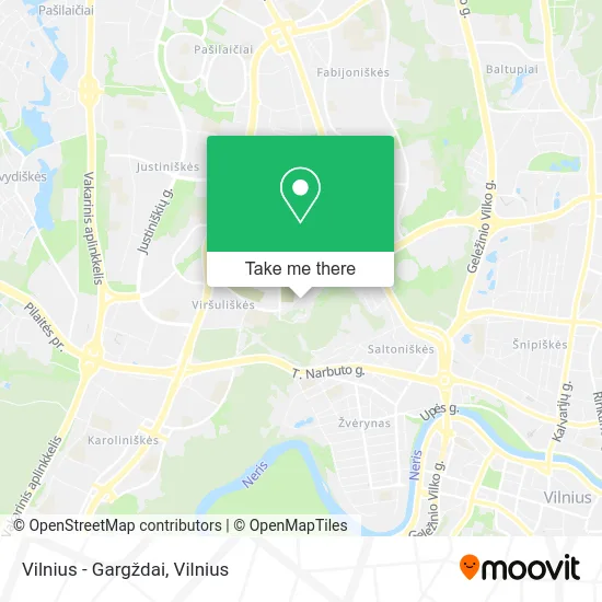 Карта Vilnius - Gargždai