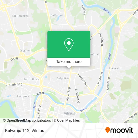 Карта Kalvariju 112