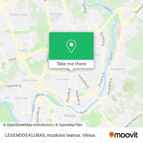 LEGENDOS KLUBAS, muzikinis teatras map