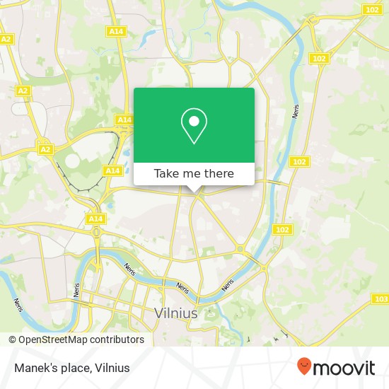 Manek's place map