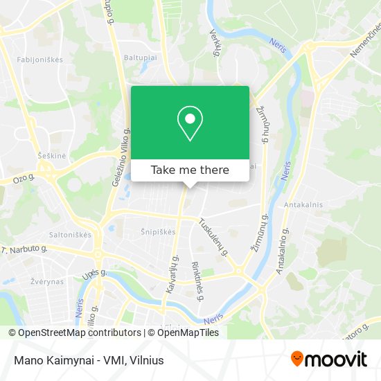 Карта Mano Kaimynai - VMI