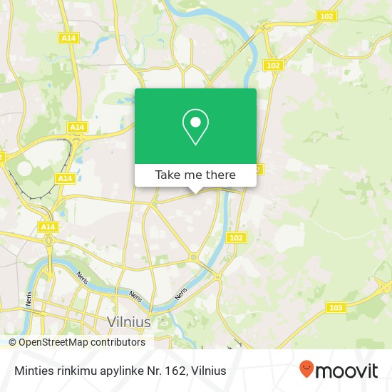 Minties rinkimu apylinke Nr. 162 map