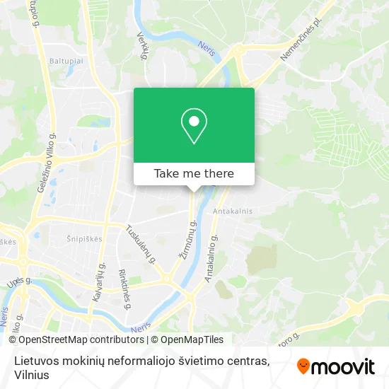 Lietuvos mokinių neformaliojo švietimo centras map