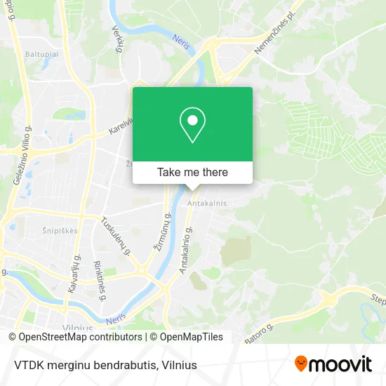 Карта VTDK merginu bendrabutis