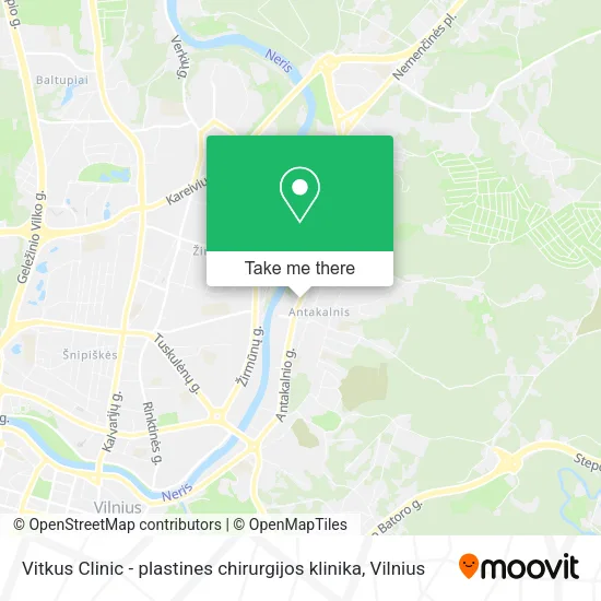 Карта Vitkus Clinic - plastines chirurgijos klinika