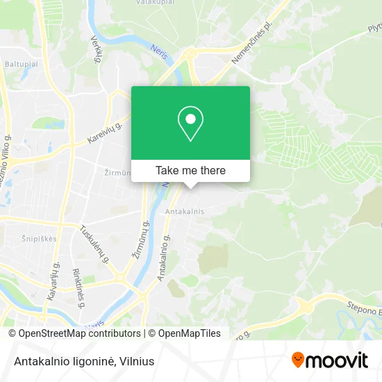 Карта Antakalnio ligoninė
