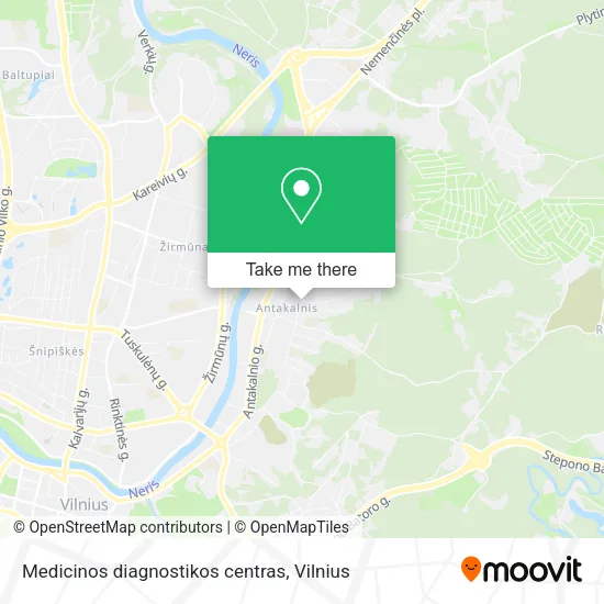 Карта Medicinos diagnostikos centras