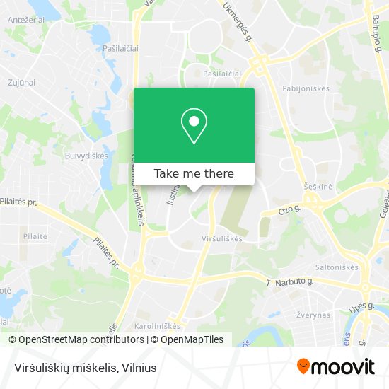 Viršuliškių miškelis map