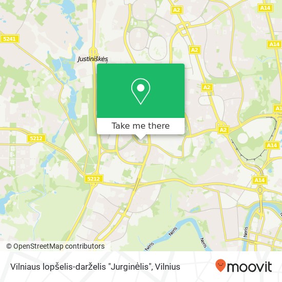 Карта Vilniaus lopšelis-darželis "Jurginėlis"