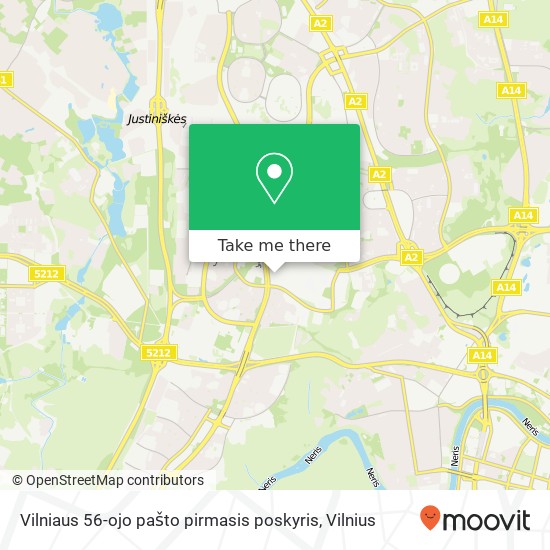Vilniaus 56-ojo pašto pirmasis poskyris map