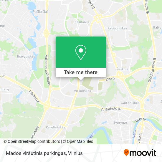 Mados viršutinis parkingas map