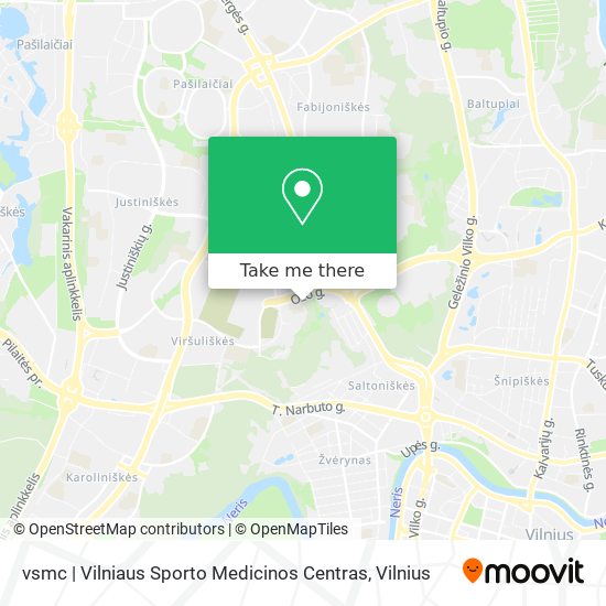 vsmc | Vilniaus Sporto Medicinos Centras map