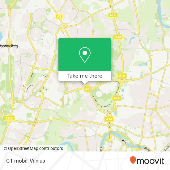 GT mobil map