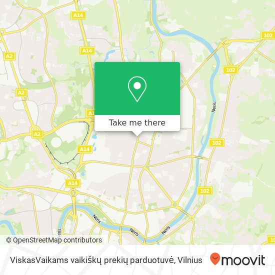 ViskasVaikams vaikiškų prekių parduotuvė map