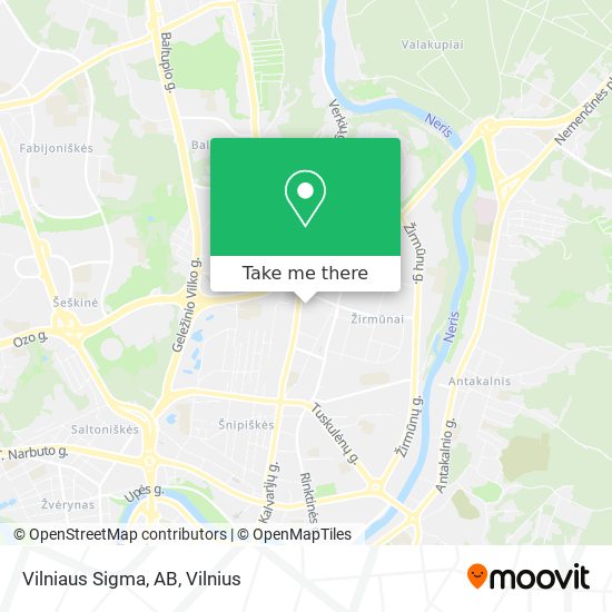 Vilniaus Sigma, AB map