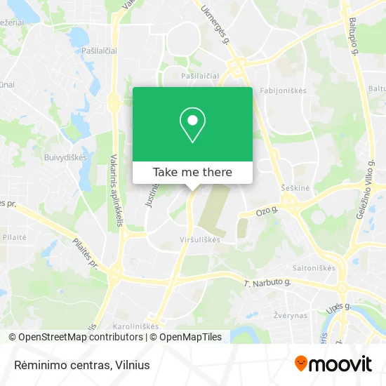 Карта Rėminimo centras
