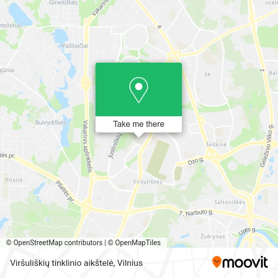 Карта Viršuliškių tinklinio aikštelė