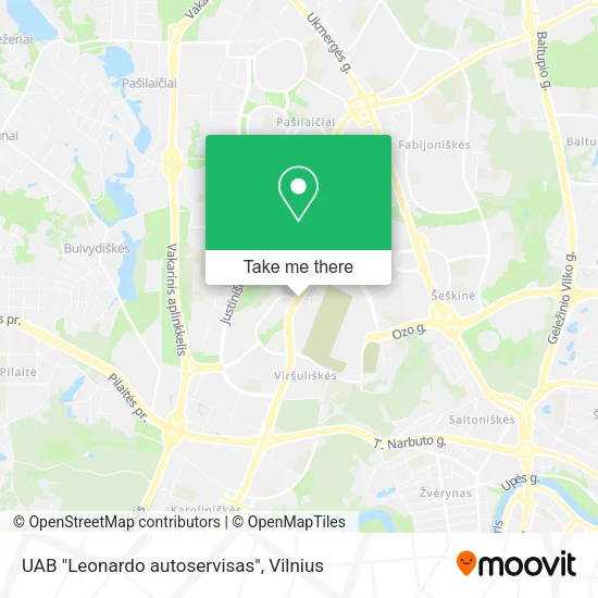 Карта UAB "Leonardo autoservisas"