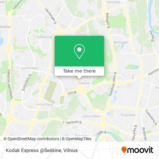 Kodak Express @Šeškinė map