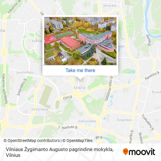 Vilniaus Žygimanto Augusto pagrindinė mokykla map
