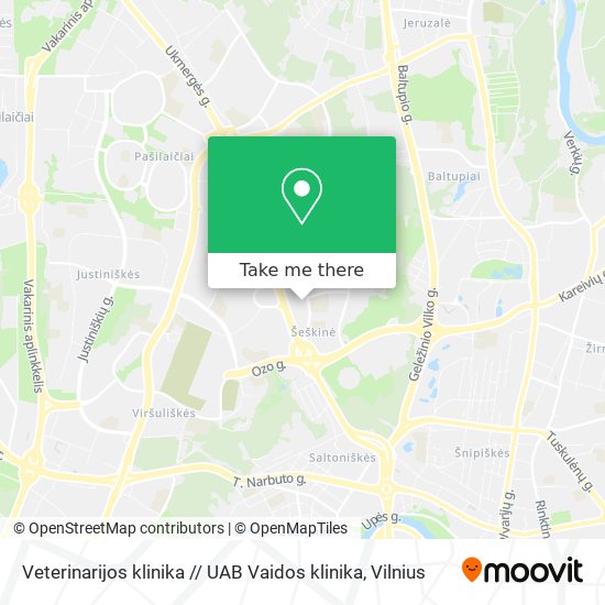 Veterinarijos klinika // UAB Vaidos klinika map