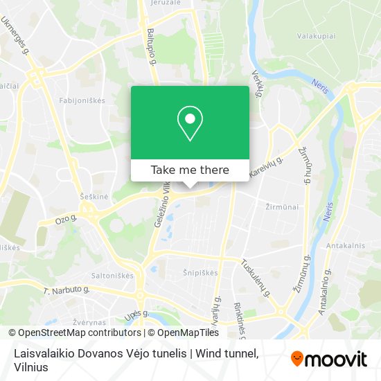 Laisvalaikio Dovanos Vėjo tunelis | Wind tunnel map