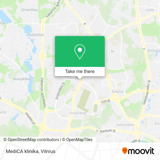 MediCA klinika map