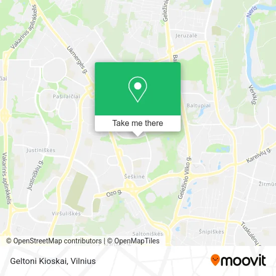 Карта Geltoni Kioskai