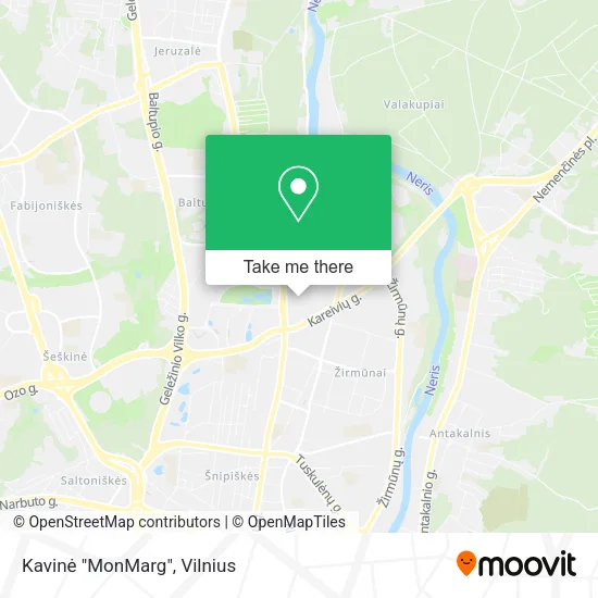 Карта Kavinė "MonMarg"