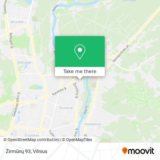Žirmūnų 93 map