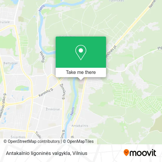 Карта Antakalnio ligoninės valgykla