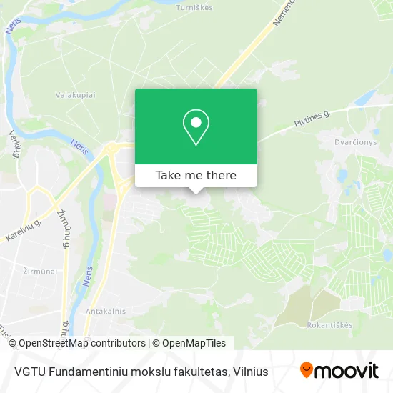 Карта VGTU Fundamentiniu mokslu fakultetas