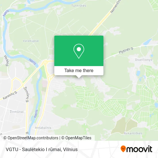VGTU - Saulėtekio I rūmai map