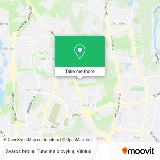 Карта Švaros broliai Tunelinė plovykla