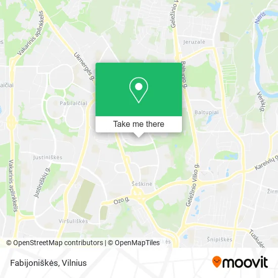 Карта Fabijoniškės