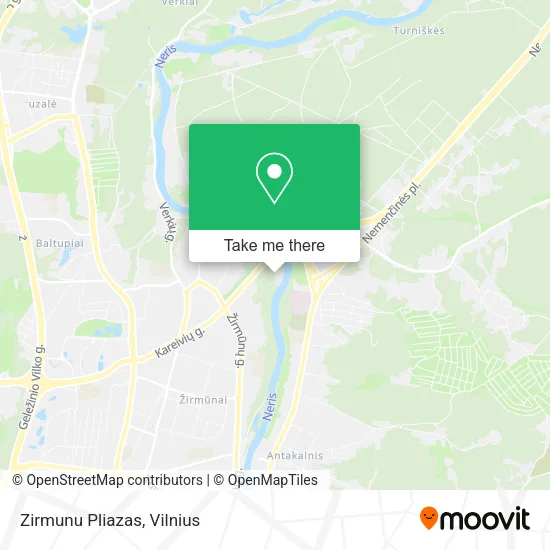 Карта Zirmunu Pliazas