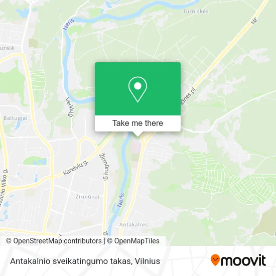 Карта Antakalnio sveikatingumo takas