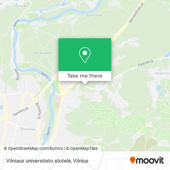 Vilniaus universiteto stotelė map