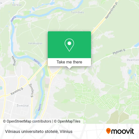 Карта Vilniaus universiteto stotelė