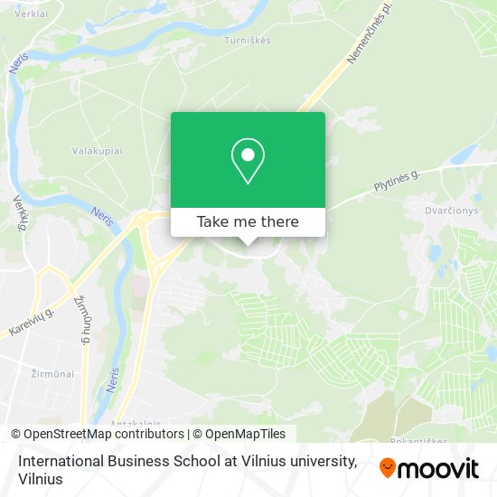 Карта International Business School at Vilnius university