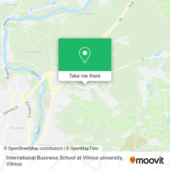 Карта International Business School at Vilnius university