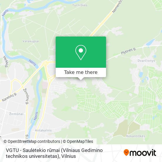 VGTU - Saulėtekio rūmai (Vilniaus Gedimino technikos universitetas) map