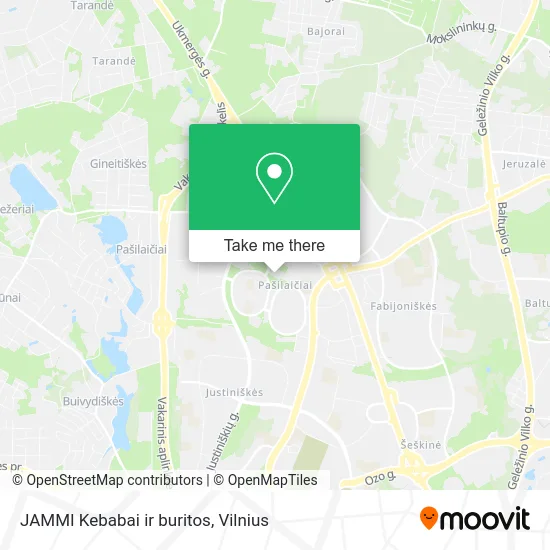 Карта JAMMI Kebabai ir buritos